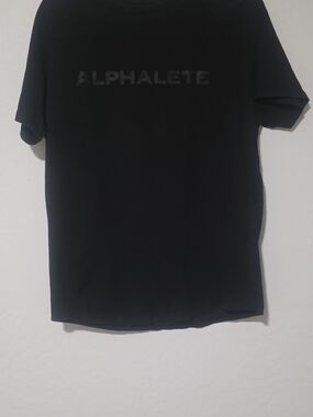 Alphalete Black Short Sleeve Logo Tee